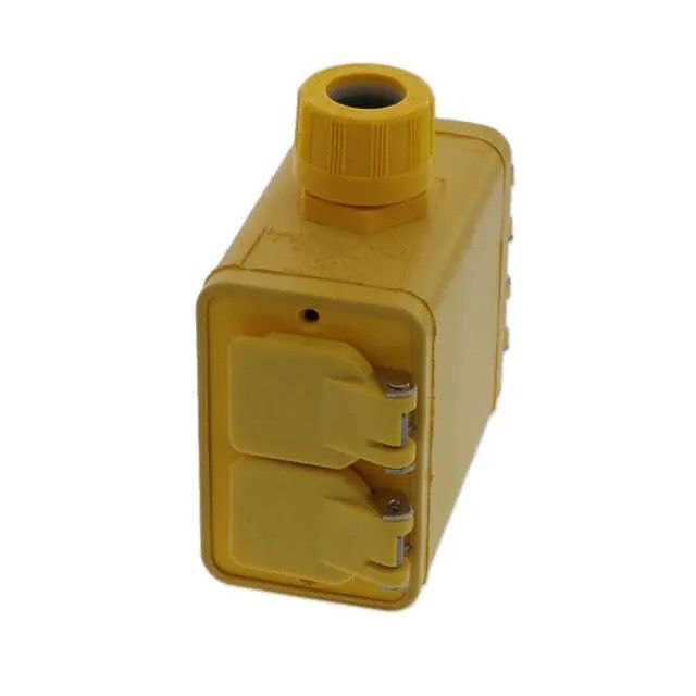 OUTLET BOX 5-20 W/FLIP LID 2DUPL 1301370192图片
