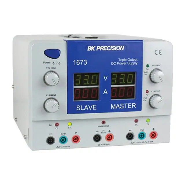 0 ~ 32VDC，0 ~ 32VDC，5VDC 输出工作台(AC 至 DC)电源 LED 0 ~ 6A，0 ~ 6A，3A 输出-特性稳压，跟踪和并联模式 1673图片