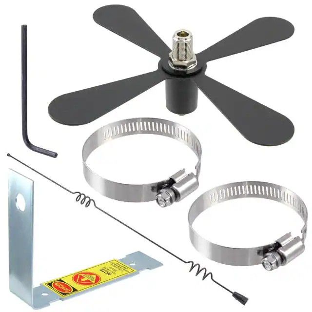 900MHz-鞭状，直形 RF 天线 902MHz ~ 928MHz 7dBi N 型母头支架安装 2867199图片