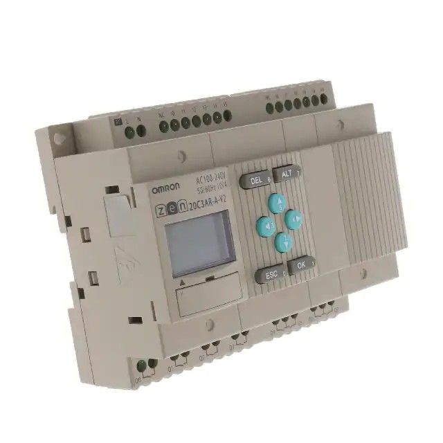 控制器 - 可编程逻辑(PLC)底座安装，DIN 轨道 100 ~ 240VAC ZEN-20C3AR-A-V2图片