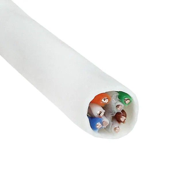 8(4 对双绞线)芯多线对，Cat6 线缆白色 23 AWG-3000'(914.4m) 7131861.3R图片