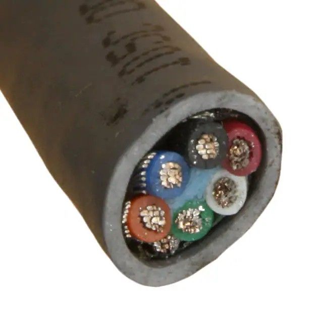 6 芯多芯线缆石板色 18AWG 箔，编织线 100.0'(30.5m) 5166C SL005图片