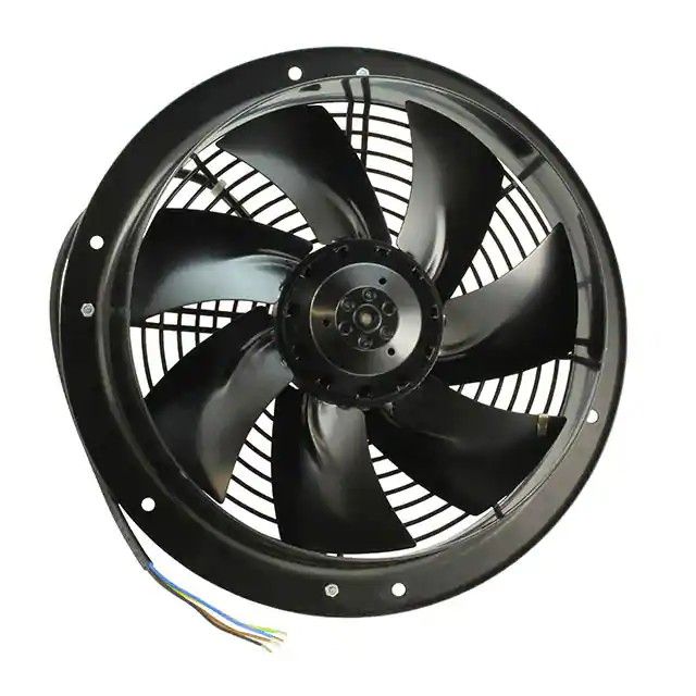 风扇管轴式 230VAC 圆形-320mm 直径滚珠 1100.0 CFM(30.80m³/min) 4 引线 W2E250-CL06-70图片