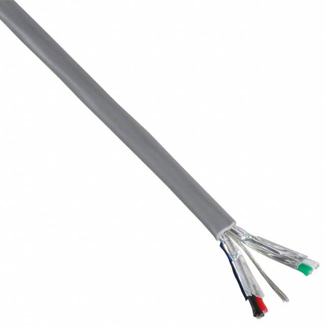 4（2 对双绞线） 芯 多线对 线缆 石板色 22 AWG 箔 1000.0'（304.8m） 2466C SL001图片