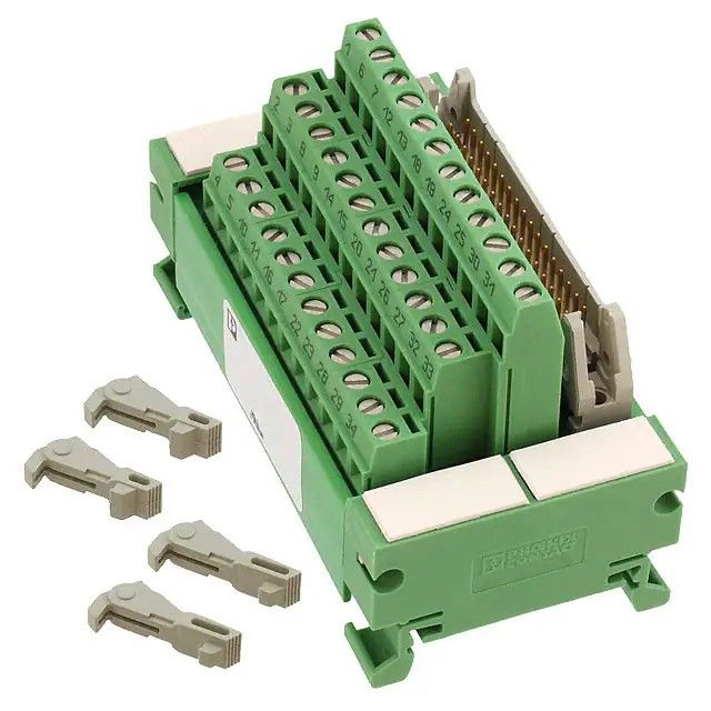 34 接线板-接口模块接线板-螺钉连接至矩形，公型 16-26 AWG 2962670图片