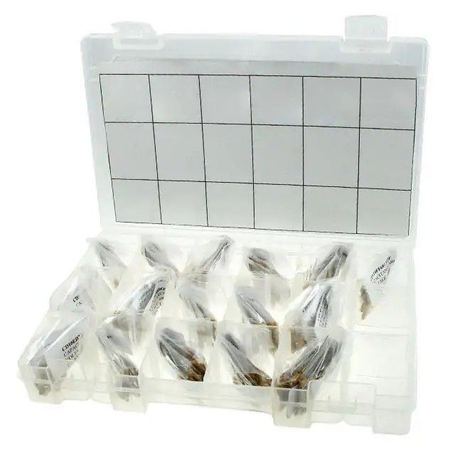 云母电容器套件 1pF ~ 390pF 50 ~ 300V 通孔 285 件(57 个值-每个值 5 件) MICA-KIT2F图片