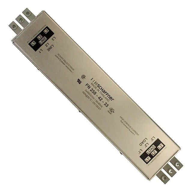 三相(角接) EMC/EMI 线路滤波器 -AC DC ~ 60Hz 两级端接块 FN258-42-33图片