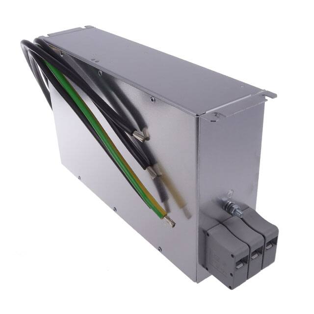 三相(角接) EMC/EMI 线路滤波器 -AC DC ~ 60Hz 两级端接块 FN258-55-07图片