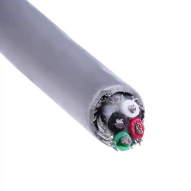 4 芯多芯线缆灰色 22 AWG 箔，编织线 1000.0'(304.8m) C0972A.21.10图片