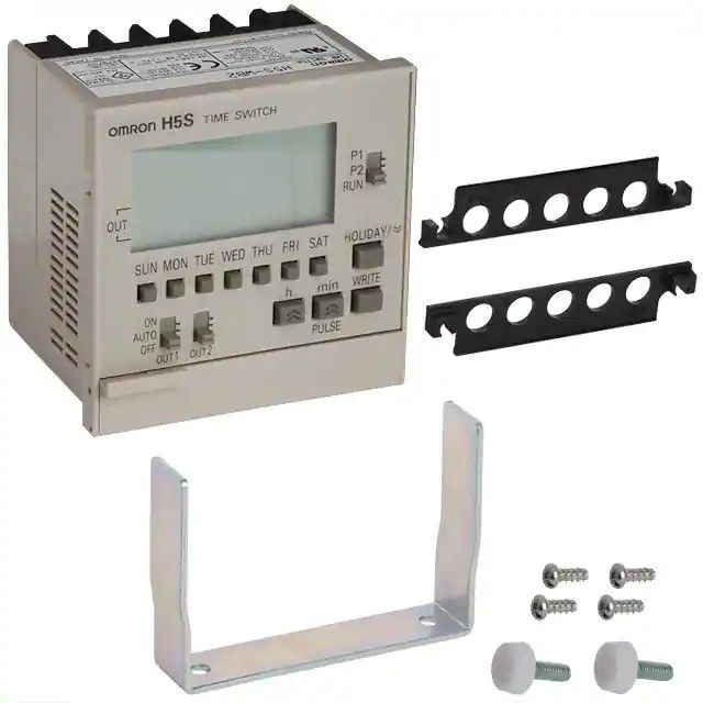 可编程(多功能)延时继电器 SPST-NO(1 Form A)x 2 1 分 ~ 1 周延时 15A @ 250VAC 面板安装 H5S-WB2图片