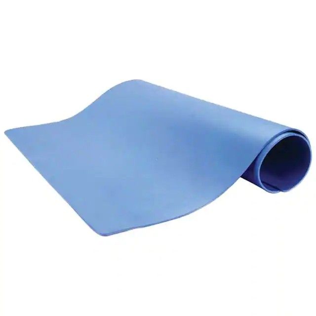 耗散桌子，工作台卷筒接地垫乙烯基蓝色 100'(30.48m) X 2'(0.61m) TM241200L3BL图片