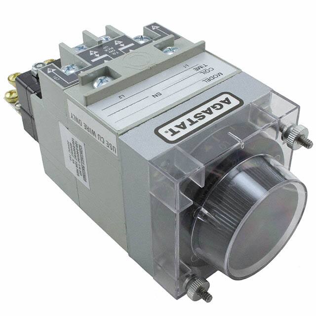 开-延迟延时继电器 DPDT(2 Form C) 0.1 秒 ~ 1 秒延时 10A @ 240VAC 面板安装 3-1423158-8图片