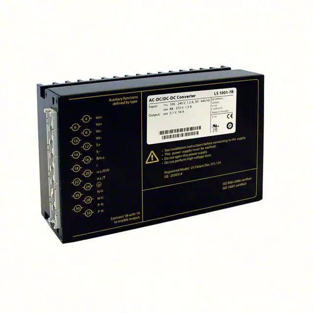 封闭式，保形涂层 AC DC 转换器 1 输出 15V 6.5A 85 ~ 264 VAC 输入 LS4501-7R图片