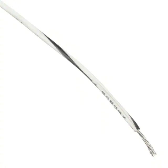 16 AWG 电子线电线 26/30 白色，黑条纹 1000V 1000.0'(304.8m) 1557 WB001图片