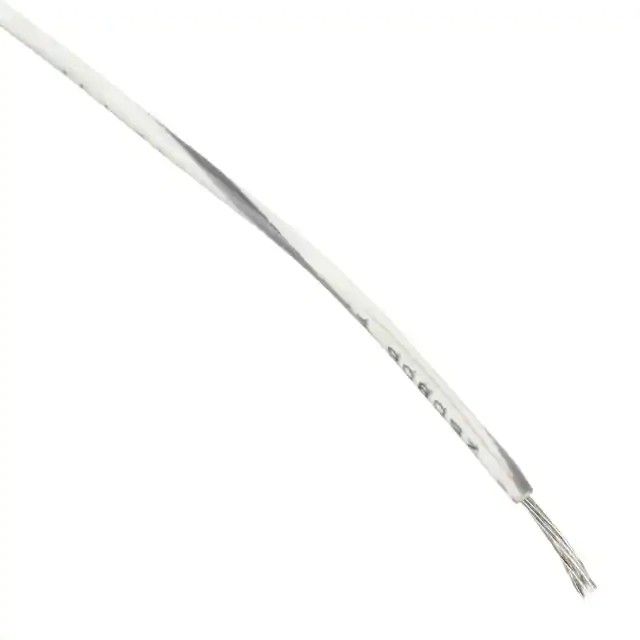 18AWG 电子线电线 16/30 白色，灰色条带 1000V 1000.0'(304.8m) 1555 WS001图片