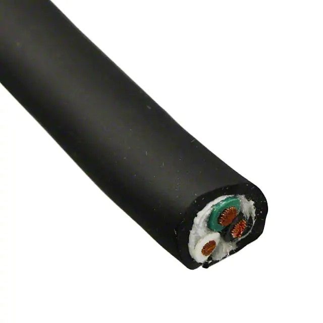 3 芯多芯线缆黑色 18AWG 250.0'(76.2m) 1932/3 BK003图片
