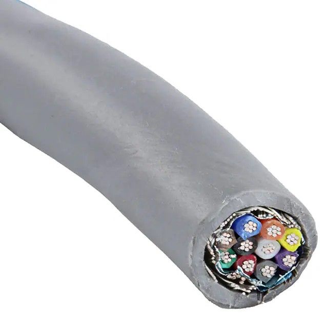 10 芯多芯线缆石板色 22 AWG 箔，编织线 100.0'(30.5m) 6346 SL005图片