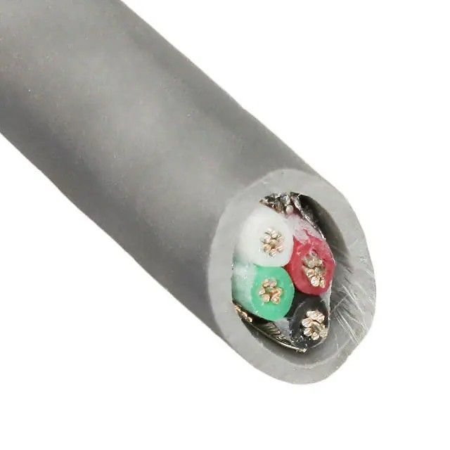 4 芯多芯线缆石板色 24 AWG 箔，编织线 500.0'(152.4m) 6352 SL002图片