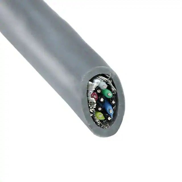 10(5 对双绞线)芯多线对线缆石板色 28AWG 箔，编织线 500.0'(152.4m) 6393 SL002图片