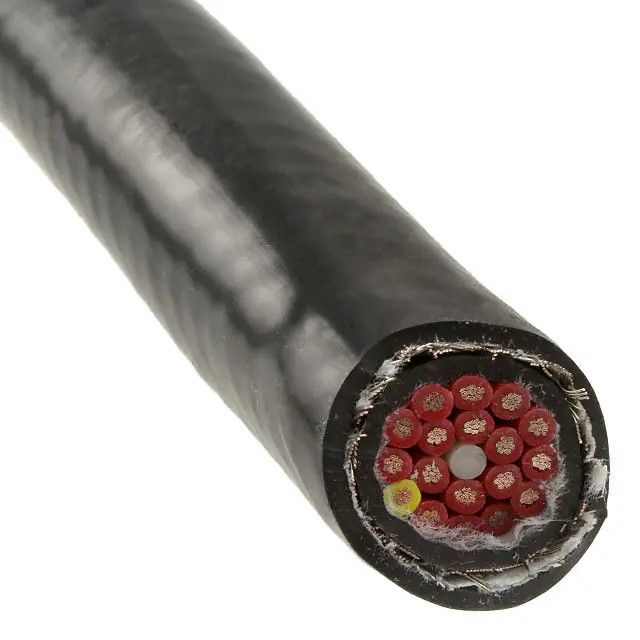 18 芯多芯线缆黑色 18AWG 编织线 100.0'(30.5m) 85818CY BK005图片