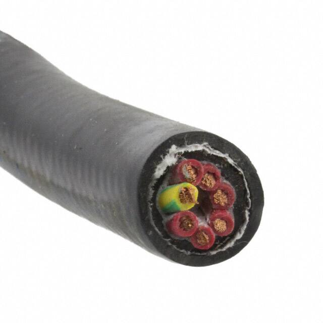 7 芯多芯线缆黑色 18AWG 编织线 100.0'(30.5m) 85807CY BK005图片
