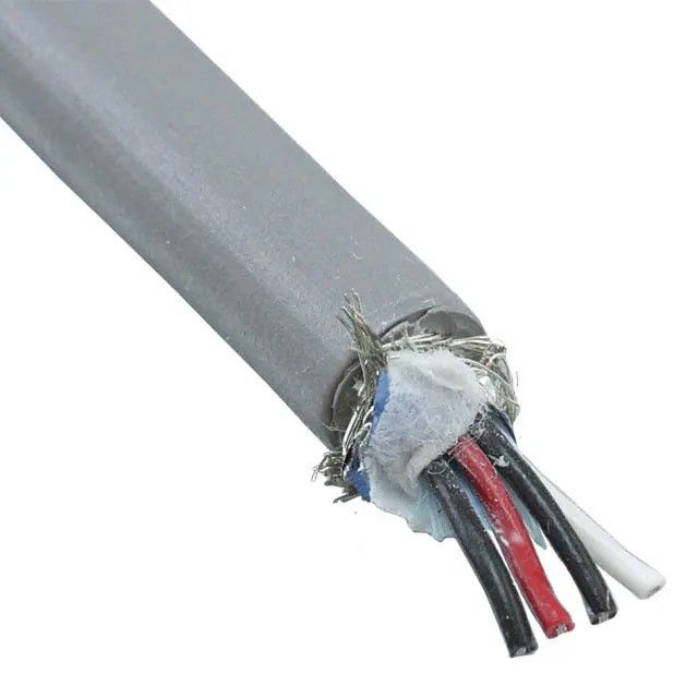 4 芯多芯线缆石板色 28AWG 箔，编织线 500.0'(152.4m) 86402CY SL002图片