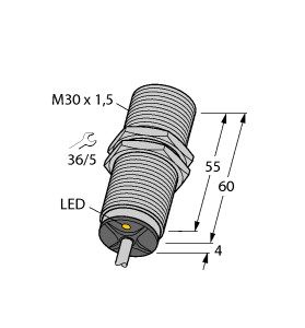 电感式传感器 BI10-M30-ADZ3X 12M图片