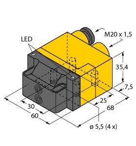 电感式传感器 NI4-DSU26TC-2Y1X2图片