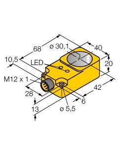 电感式传感器 BI30R-Q20-AN6X2-H1141图片