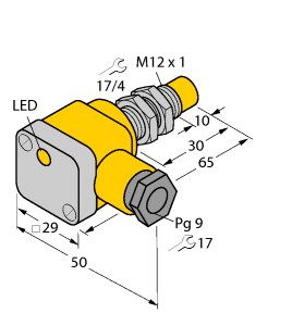 电感式传感器 NI5-G12SK-Y1X图片