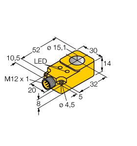 电感式传感器 BI15R-Q14-AN6X2-H1141图片