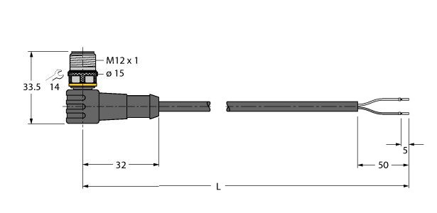 执行器和传感器电缆 / PVC WSC4.221T-10/TEB图片