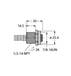现场总线系统的附件 RKFV48-0.3M/14.5/C1117图片