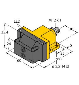 电感式传感器 NI4-DSU26-2Y1X2-H1140图片