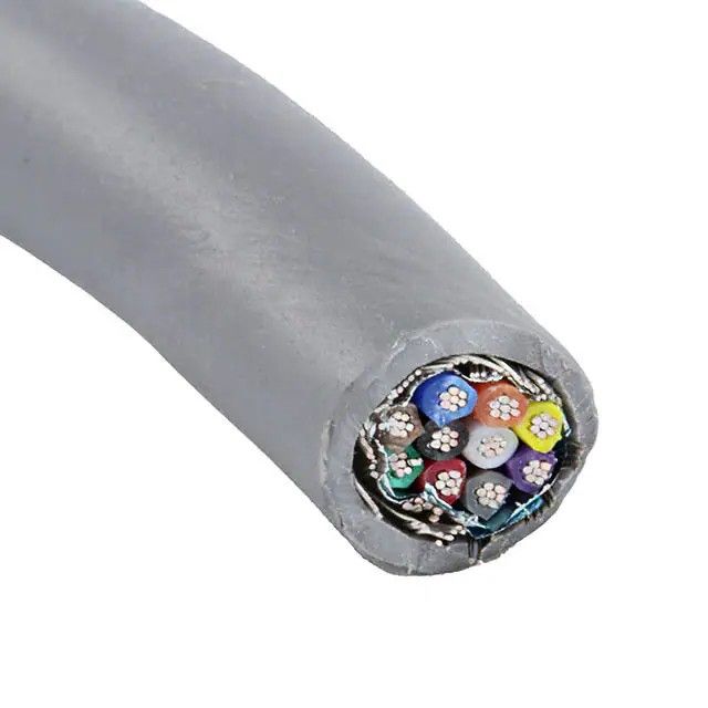 10 芯多芯线缆石板色 22 AWG 箔，编织线 500.0'(152.4m) M2480 SL002图片