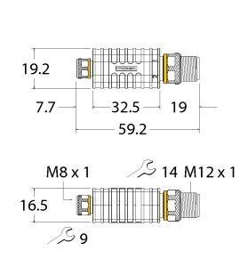 执行器/传感器电缆附件 AD-MFK3-FSM4图片