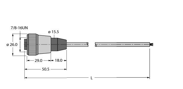 用于总线系统的总线电缆 RKV-FBY49YE-50M/5D图片