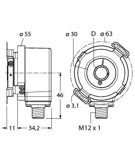 增量型编码器 REI-12H12E-2B4096-H1181图片