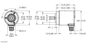 绝对值多圈旋转编码器 REM-101S10C-9F32B-H1151图片