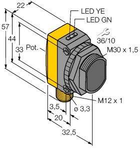 光电传感器 LOP8M-BT30-VNP6X2-H1151图片