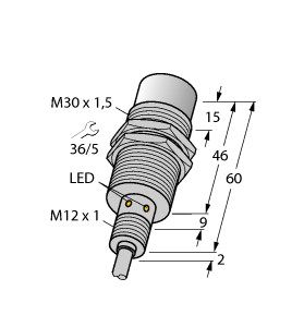 电感式传感器 NI30U-EM30WD-AN6X图片