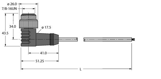 用于总线系统的总线电缆 WSV-FBY49YE-0.3M/5D图片