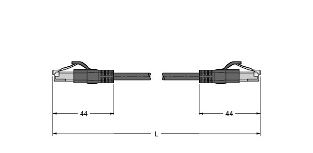 工业用以太网/PROFINET电缆 RJ45S-RJ45S-4416-2M图片