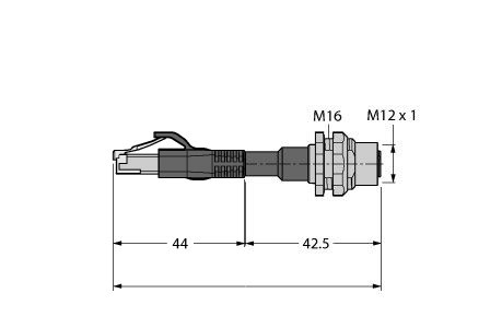 工业用以太网/PROFINET电缆 RJ45S-FKSDD-4416-1M图片