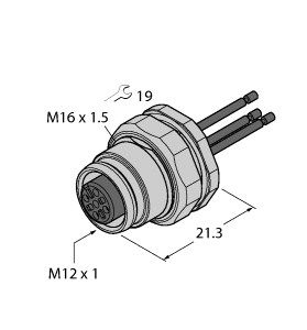 执行器/传感器电缆附件 EC-FKFDE8-1/16图片