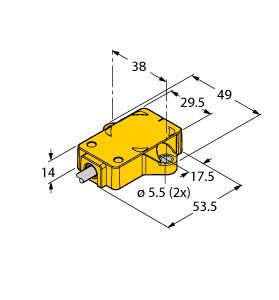 电感式旋转角度传感器 RI360P1-QR14-ELIU5X2图片