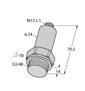 压力变送器（前齐平式） PT100R-26-LI3-H1140图片