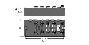 适合CANopen的BL compact现场总线模块 BLCCO-8M12L-8DI-P-8DI-P图片