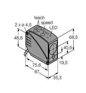光电传感器 LO1L50M-Q68-LU2P5X5图片