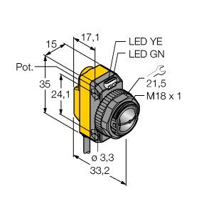 光电传感器 CO43-BT18-VP6X2图片